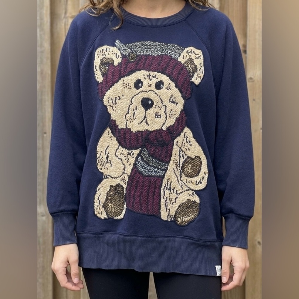 AERIE Upcycled Tapestry Teddy Oversized Tunic - Size Small